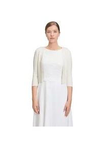 Strickjacke Vera Mont "Damen langarm", Damen, Gr. XS, wei&szlig; (rohwei&szlig;), Strick, Obermaterial: 62% Viskose, 34% Polyamid, 4% Elasthan, figurumspielend normal, Strickjacken Strickjacke, &Auml;rmelschlitz