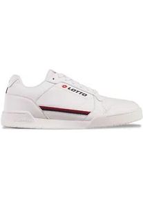Sneaker Lotto, Damen, Gr. 37, rot (wei&szlig;, rot), Kunstfaser, Synthetik, clean, Schuhe Sneaker, - besonders vielseitig zu kombinieren