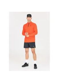 Sweatshirt Virtus "Noahno", Herren, Gr. M, orange, 85% Polyamid, 15% Elasthan, unifarben, hoch geschlossener Ausschnitt, Sweatshirts Sweatshirt, Mit 4-Wege-Stretch