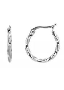 Adelia&acute;s Paar Creolen ADELIA ́S "Damen Creolen aus Edelstahl &Oslash; 15 mm", silber, Ohrringe, Damen, Damen, Edelstahl