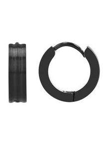 Adelia&acute;s Paar Creolen ADELIA ́S "Unisex Creolen aus mattem Edelstahl &Oslash; 9 mm", silber, Ohrringe, Damen, Unisex, Edelstahl