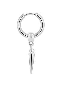 Adelia&acute;s Paar Ohrh&auml;nger ADELIA ́S "Unisex Ohrstecker aus Edelstahl mit Herz und Strass - - &Oslash; 12 mm", silber, Ohrringe, Damen, Unisex, Edelstahl