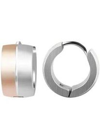 Adelia&acute;s Paar Creolen ADELIA ́S "Damen Creolen aus mattem Edelstahl &Oslash; 9 mm", silber, Ohrringe, Damen, Damen, Edelstahl