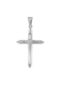 Adelia&acute;s Kettenanh&auml;nger ADELIA ́S "zeitloser Kreuz Anh&auml;nger aus Edelstahl", silber, Schmuckanh&auml;nger, Damen, Edelstahl, Kettenanh&auml;nger