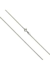 Collierkettchen Vivance "925 Sterling Silber rhodiniert Panzerkette 50cm", wei&szlig;, Halsketten, Damen, 45cm, Silber 925 (Sterlingsilber), L: 45 B: 1,2mm, gl&auml;nzend, B:1,2mm
