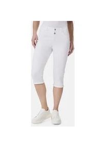 7/8-Jeans STOOKER WOMEN "LIMA Boyfriend Fit Capri", Damen, Gr. 40, L&auml;nge 21, wei&szlig;, Twill, 82% Baumwolle, 17% Polyester, 1% Elasthan, l&auml;ssig geschnitten 7/8-L&auml;nge, Jeans, Boyfriend Fit Casual Twill Capri Hose f&uuml;r Damen