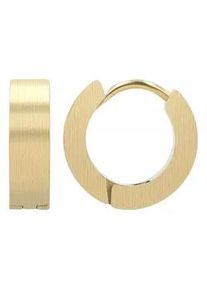 Adelia&acute;s Paar Creolen ADELIA ́S "Damen Creolen aus mattem Edelstahl &Oslash; 9 mm", silber, Ohrringe, Damen, Damen, Edelstahl