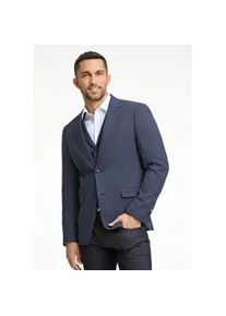 Anzugsakko LINDBERGH "Blazer Modern Fit", Herren, Gr. 48, blau (blau mix), Obermaterial: 77% Polyester, 21% Viskose, 2% Elasthan; Futter: 95% Polyester, 5% Elasthan, Sakkos