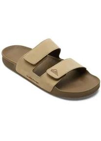 Sandale Quiksilver "Rivi Nubuck", Damen, Gr. 7(37), beige (tan 1), Lederobermaterial / Textil-Futter / TPR-Sohle, Schuhe Sandale