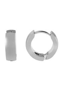 Adelia&acute;s Paar Creolen ADELIA ́S "Damen Creolen aus Edelstahl &Oslash; 12 mm", silber, Ohrringe, Damen, Damen, Edelstahl