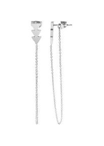 Adelia&acute;s Paar Ohrh&auml;nger ADELIA ́S "Damen Ohrstecker aus poliertem Edelstahl &Oslash; 6 mm", silber, Ohrringe, Damen, Damen, Edelstahl