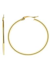 Adelia&acute;s Paar Creolen ADELIA ́S "Damen Creolen aus poliertem Edelstahl", gold, Ohrringe, Damen, Damen, Edelstahl