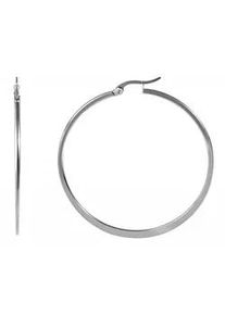 Adelia&acute;s Paar Creolen ADELIA ́S "Damen Creolen aus poliertem Edelstahl", silber, Ohrringe, Damen, Damen, Edelstahl