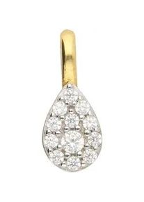 Adelia&acute;s Kettenanh&auml;nger ADELIA ́S "Damen 333 Gold Anh&auml;nger mit Zirkonia", gold, Schmuckanh&auml;nger, Damen, Gold, Kettenanh&auml;nger, mit Zirkonia f&uuml;r Damen