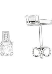 Paar Ohrstecker Firetti "Schmuck Geschenk Gold 333 Ohrschmuck Ohrringe Fantasie", wei&szlig; (wei&szlig;goldfarben, kristallwei&szlig;, kristallwei&szlig;), Ohrringe, Damen, Wei&szlig;gold 333, mit Zirkonia (synth.)