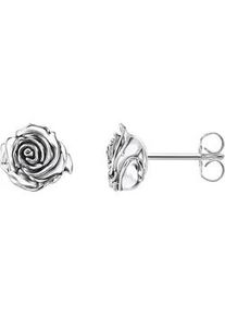 Paar Ohrstecker Thomas Sabo "Midnight Rose", silber (silberfarben), Ohrringe, Damen, Silber 925 (recycelt)