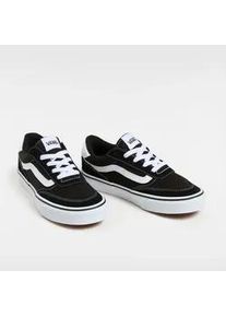 Sneaker Vans "Brooklyn LS", Damen, Gr. 36, schwarz-wei&szlig; (bzw, suede, canvas schwarz, wei&szlig;), Leder, Schuhe Sneaker