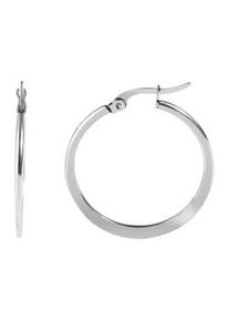 Adelia&acute;s Paar Creolen ADELIA ́S "Damen Creolen aus poliertem Edelstahl", silber, Ohrringe, Damen, Damen, Edelstahl