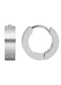 Adelia&acute;s Paar Creolen ADELIA ́S "Unisex Creolen aus mattem Edelstahl &Oslash; 8 mm", silber, Ohrringe, Damen, Unisex, Edelstahl