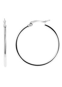 Adelia&acute;s Paar Creolen ADELIA ́S "Damen Creolen aus poliertem Edelstahl", silber, Ohrringe, Damen, Damen, Edelstahl