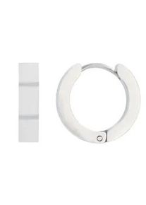 Adelia&acute;s Paar Creolen ADELIA ́S "Unisex Creolen aus Edelstahl &Oslash; 12 mm", silber, Ohrringe, Damen, Unisex, Edelstahl