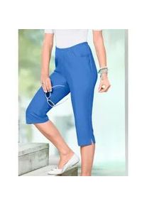 Caprihose Classic Basics, Damen, Gr. 56, Normalgr&ouml;&szlig;en, blau (royalblau), 100% Polyester, unifarben, 3/4-L&auml;nge, Hosen Caprihose