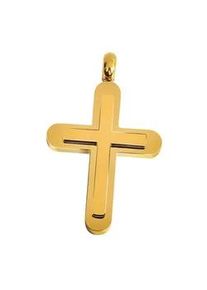 Adelia&acute;s Kettenanh&auml;nger ADELIA ́S "hochwertiger Kreuz Anh&auml;nger aus Edelstahl", gold, Schmuckanh&auml;nger, Damen, Edelstahl, Kettenanh&auml;nger