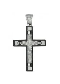 Adelia&acute;s Kettenanh&auml;nger ADELIA ́S "moderner Kreuz Anh&auml;nger aus Edelstahl", silber, Schmuckanh&auml;nger, Damen, Edelstahl, Kettenanh&auml;nger