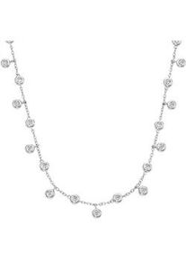 Collier Smart Jewel "mit Zirkonia, Silber 925", silber, Halsketten, Damen, 45cm, Silber 925 (Sterlingsilber), Collier