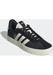 Sneaker Adidas SPORTSWEAR "VL COURT 3.0", Herren, Gr. 42, wei&szlig; (core schwarz, sanftes wei&szlig;, silber metallic), Leder, Textil, Schuhe Sneaker, Design auf den Spuren des Adidas Samba