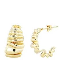 Adelia&acute;s Paar Creolen ADELIA ́S "Damen Creolen aus Edelstahl", silber, Ohrringe, Damen, Damen, Edelstahl