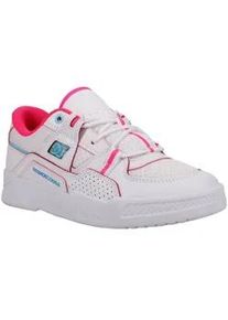 Sneaker DC Shoes "Construct", Damen, Gr. 5,5(36,5), wei&szlig; (wei&szlig;, crazy pink, blau), Obermaterial:54.6% Leder, 20.9% Synthetikmaterial, 25.5% Microfaser;, Schuhe Sneaker