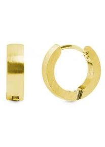 Adelia&acute;s Paar Creolen ADELIA ́S "Damen Creolen aus mattem Edelstahl &Oslash; 10 mm", silber, Ohrringe, Damen, Damen, Edelstahl