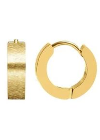 Adelia&acute;s Paar Creolen ADELIA ́S "Unisex Creolen aus mattem Edelstahl &Oslash; 8 mm", silber, Ohrringe, Damen, Unisex, Edelstahl