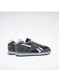 Sneaker Reebok CLASSIC "Reebok GLIDE", Damen, Gr. 44,5, wei&szlig; (vector navy, grau 5, wei&szlig;), Leder, Synthetik, Textil, Schuhe Sneaker