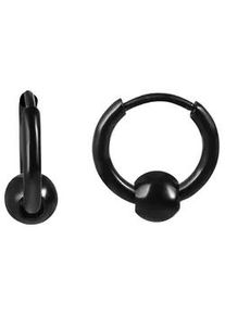 Adelia&acute;s Paar Creolen ADELIA ́S "Unisex Creolen aus poliertem Edelstahl &Oslash; 10 mm", silber, Ohrringe, Damen, Unisex, Edelstahl