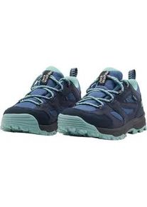 Wanderschuh Jack Wolfskin "VOJO TOUR TEXAPORE LOW K", Kinder, Gr. 32, blau (night blau), Synthetik, Textil, Schuhe Wanderschuh, wasserdicht, Trekkingschuh