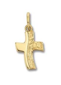 Kettenanh&auml;nger ONE ELEMENT "Kreuz Anh&auml;nger aus 333 Gelbgold Kreuz Anh&auml;nger aus 333 Gelbgold", gold, Schmuckanh&auml;nger, Damen, Gelbgold 333 Gold, Gelbgold 333, Gold, Kettenanh&auml;nger, Dezente Symbolik &ndash; stilvoller Begleiter f&uuml;r jeden Anlass