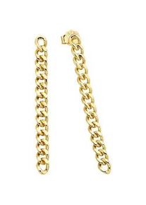 Paar Ohrstecker "Schmuck Geschenk Silber 925 Ohrstecker Panzerkettengliederung", gold (gelbgoldfarben), ANISTON JEWELRY & WATCHES, Ohrringe, Damen, Silber 925 (Sterlingsilber)
