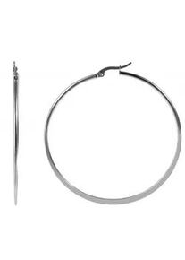 Adelia&acute;s Paar Creolen ADELIA ́S "Damen Creolen aus poliertem Edelstahl", silber, Ohrringe, Damen, Damen, Edelstahl