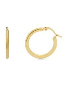 Adelia&acute;s Paar Creolen ADELIA ́S "Damen Creolen aus poliertem Edelstahl", gold, Ohrringe, Damen, Damen, Edelstahl