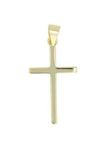 Adelia&acute;s Kettenanh&auml;nger ADELIA ́S "eleganter Kreuz Anh&auml;nger aus 925 Sterling Silber", gold, Schmuckanh&auml;nger, Damen, Silber 925 (Sterlingsilber), Kettenanh&auml;nger