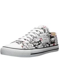 Sneaker Ethletic "Trainer White Cap Lo Cut", Damen, Gr. 36, wei&szlig; (letters wei&szlig;, just wei&szlig;), Obermaterial: 100% Baumwolle; Sohle: 100% Naturkautschuk, Schuhe Sneaker, Keine Angabe