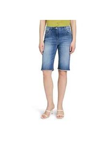 Jeansshorts Betty Barclay "Damen mit aufgesetzten Taschen", Damen, Gr. 40, Normalgr&ouml;&szlig;en, blau (light blau denim), Obermaterial: 83% Baumwolle, 15% Polyester, 2% Elasthan, slim fit, Jeans Jeansshorts