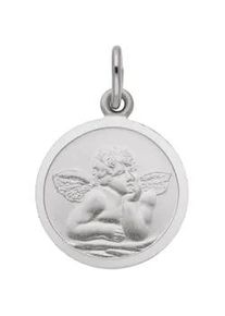 Adelia&acute;s Kettenanh&auml;nger ADELIA ́S "Damen Gold Schmuck 585 Wei&szlig;gold Anh&auml;nger Amor &Oslash; 12 mm", silber, Schmuckanh&auml;nger, Damen, Gold, Kettenanh&auml;nger, Wei&szlig;goldschmuck f&uuml;r Damen