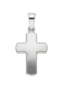 Adelia&acute;s Kettenanh&auml;nger ADELIA ́S "Damen Gold Schmuck 333 Wei&szlig;gold Kreuz Anh&auml;nger", silber, Schmuckanh&auml;nger, Damen, Gold, Kettenanh&auml;nger, Goldschmuck f&uuml;r Damen & Herren