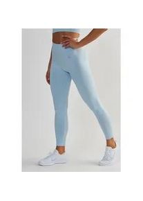 Trainingstights BESHAPED "Opschieten", Damen, Gr. M, US-Gr&ouml;&szlig;en, blau, 90% Nylon, 10% Elasthan, unifarben, lang, Hosen, mit hoher Elastizit&auml;t