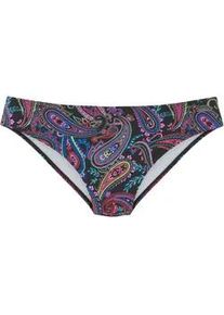 Bikini-Hose Venice Beach "Paislee", Damen, Gr. 32, N-Gr, schwarz (schwarz bedruckt), Recycling-Polyamid, Paisleymuster, bedruckt, Badehosen Bikini-Hose, im Paisley-Druck