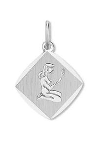 Sternzeichenanh&auml;nger ONE ELEMENT "Sternzeichen Anh&auml;nger aus 925 Silber", silber, Schmuckanh&auml;nger, Damen, Jungfrau, Steinbock, Silber 925 (Sterlingsilber), Symbol mit Herz &ndash; ein feines Geschenk f&uuml;r viele Anl&auml;sse