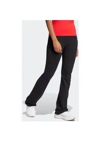 Leggings Adidas SPORTSWEAR "W SL SJ FLARLEG", Damen, Gr. XS, N-Gr, schwarz-wei&szlig; (schwarz, wei&szlig;), Obermaterial: 90% Baumwolle, 10% Elasthan, Hosen Leggings, Hoher Bund, ausgestellte Beinform